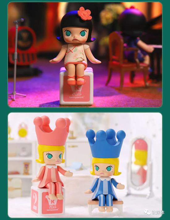 “Molly”开心火车大派对系列，图片来源@泡泡玛特天猫旗舰店