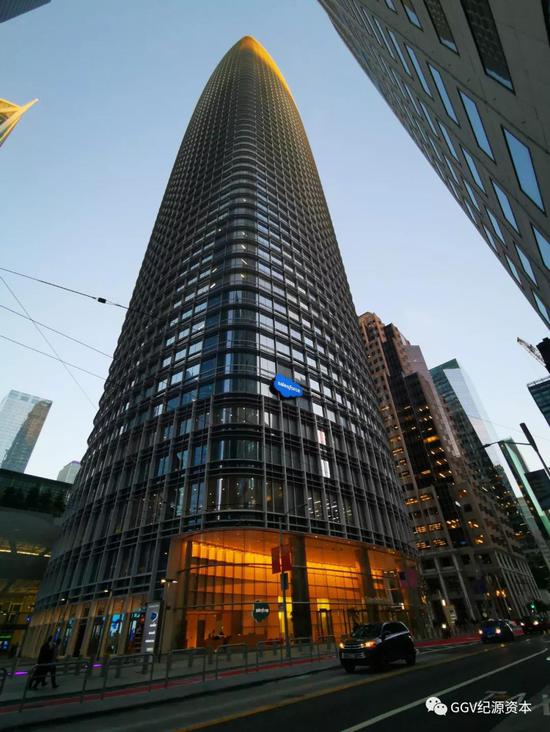 ▲图：位于旧金山的Salesforce办公楼，是市中心第一高楼