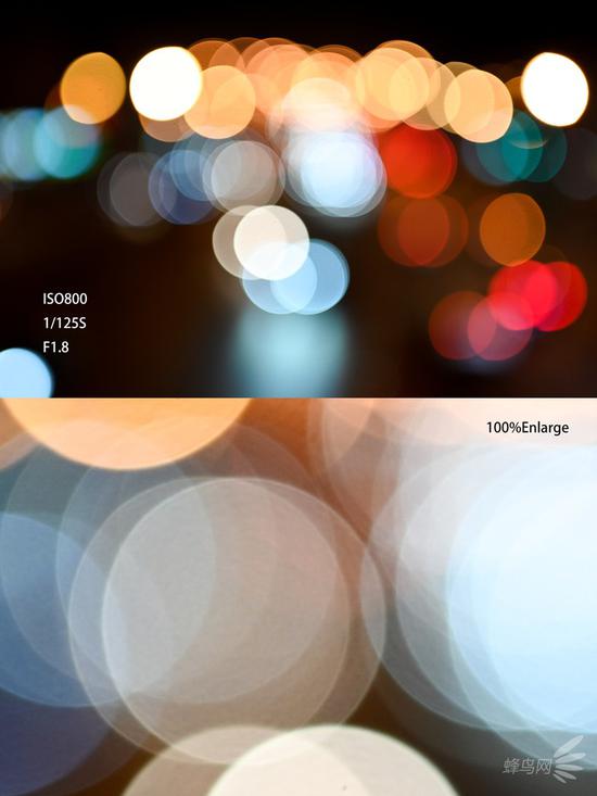 在f/1.8光圈下拍摄的焦外散景