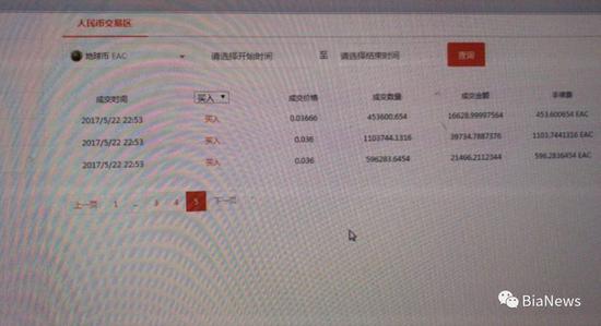 (赵康买地球币的部分记录)