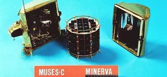 隼鸟号（也叫MUSES-C）携带的卫星着陆器Minerva。（图片来源：JAXA）