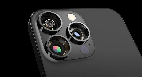 ▲“iPhone  13 Pro”背部三枚镜头模组内部透视概念图