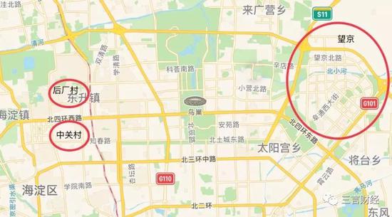 北京互联网公司总部选址分布:后厂村就是半个中国互联网