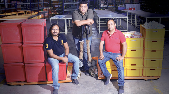 Milkbasket联合创始人Yatish Talvadia、Anant Goel和Anurag Jain