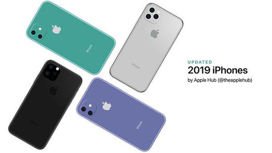iPhone 2019系列渲染图(图源@theapplehub)