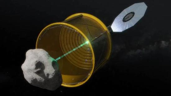 整体捕获小尺寸小行星（图片来源：NASA）