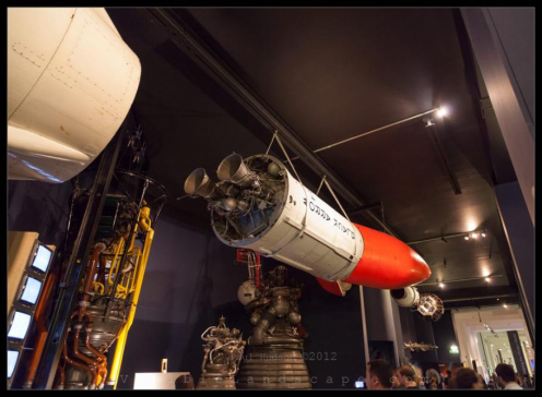 伦敦科学博物馆展览的黑箭运载火箭。图源visiblelandscape.com。