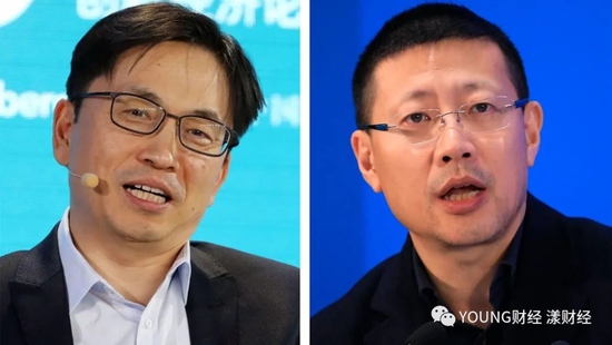 Left: Zhang Lei of Hillhouse Capital and Shen Nanpeng of Sequoia Capital