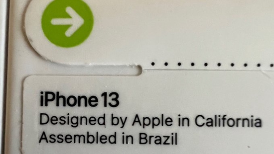 用户意外发现，富士康已开始在巴西生产苹果iPhone 13