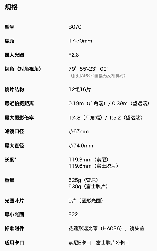 ʿ
ȡ 17-70mm F/2.8 Di III-A VC RXD