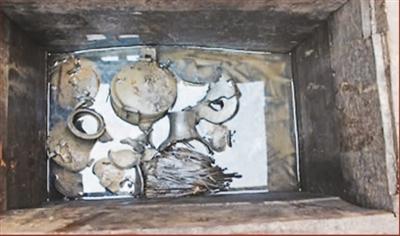 图为湖北荆州龙会河北岸墓地M324头箱随葬器物。国家文物局供图