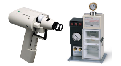 美国Bio-rad公司生产的手持基因枪（左）与台式基因枪（右）。图源：www.bio-rad.com。