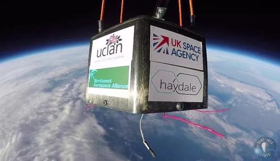 Sent into Space和英国航天局等科研机构合作时放飞的气球