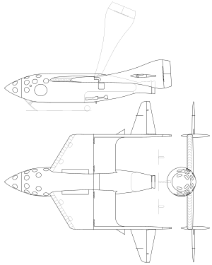 SpaceShipOne 设计图  图片来源：SpaceShipOne