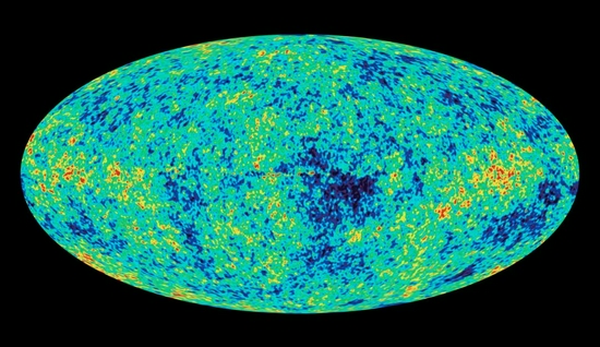 宇宙微波背景辐射（图片来源：NASA）