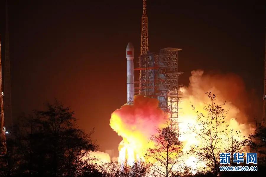 1月20日0时25分，我国在西昌卫星发射中心用长征三号乙运载火箭，成功将天通一号03星发射升空。图片来源：新华网