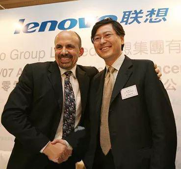 图:曾任联想CEO的阿梅利奥与董事长杨元庆