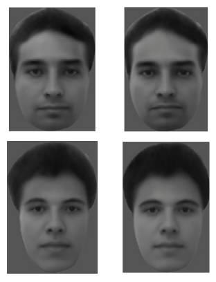 ▲左边是实际照片，右边是通过大脑电信号还原出的人脸，你能看出区别吗？（图片来源：参考资料[3]）