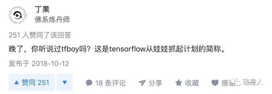 这个年级还不懂TF，长大只能做产品经理了。[6]