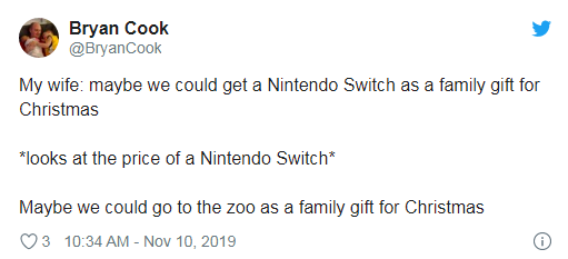 今年圣诞不送礼,买高价 Switch 不如举家去动物园