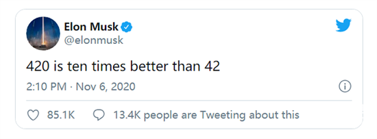 马斯克嘲讽蔚来汽车，截图自埃隆·马斯克推特