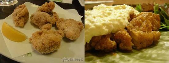 配上柠檬就是炸鸡块,配上酱料就是南蛮鸡,来源:Ari Helminen & Okinawan and Kyusyu restaurant Diamond Head in Tsukishima