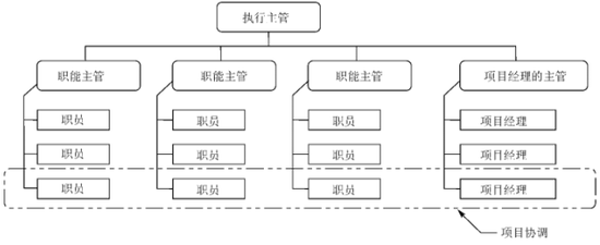 （图：矩阵式组织）