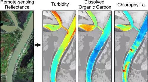 旧金山湾三角洲河口集水区水体浊度、溶解性有机碳和叶绿素的遥感光谱成像 （Environ。 Sci。 Technol。， 2016， 50 （2）， pp 573–583）