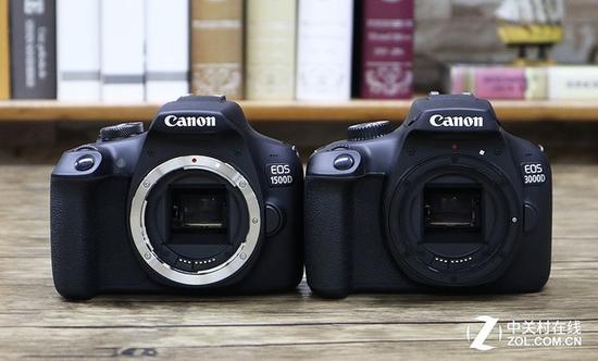 EOS 1500D采用金属卡口EOS 3000D采用塑料卡口