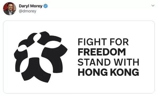 ▲莫雷的一条推特引发了后续无数的连锁反应。