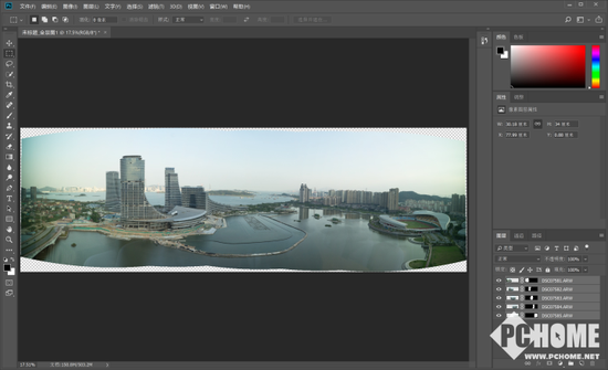 Intel i9 9900K Photoshop合成全景图片测试