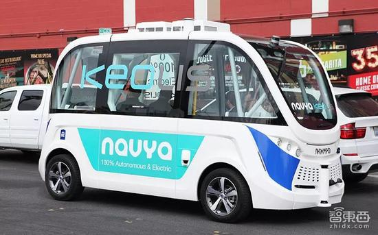 图片为Navya的无人巴士