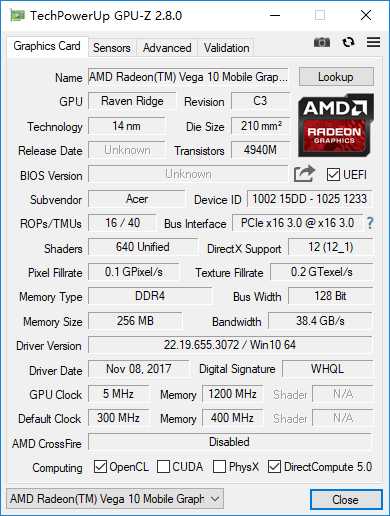 ▲GPU-Z信息