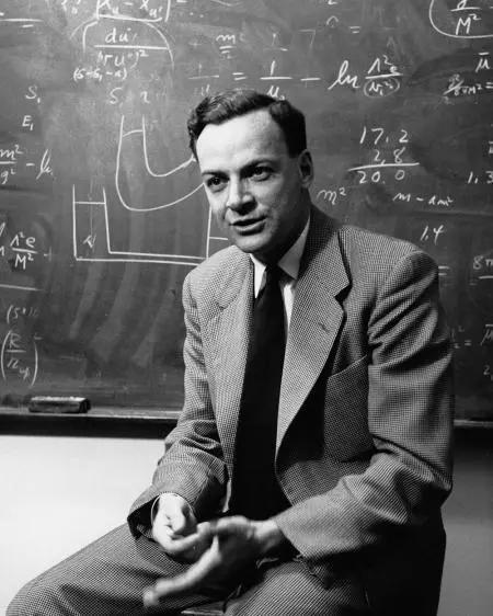 理查德·费曼,图片来源:richard hartt/caltech archives
