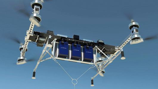 波音推出无人驾驶电动货运飞行器 最大载重226.8千克
