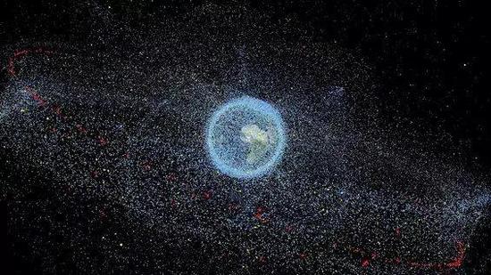 地球上方太空碎片艺术效果图 ?ESA