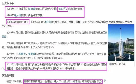 综上我们可以看出,湘潭县在清朝到1949年之间属于长沙府,后来经过多次切割。