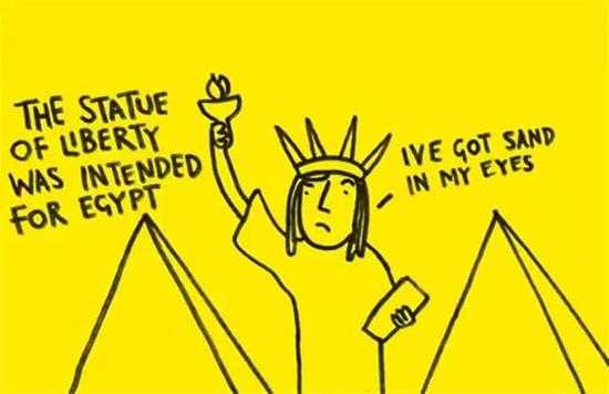 自由女神像原本是准备摆放在埃及的。