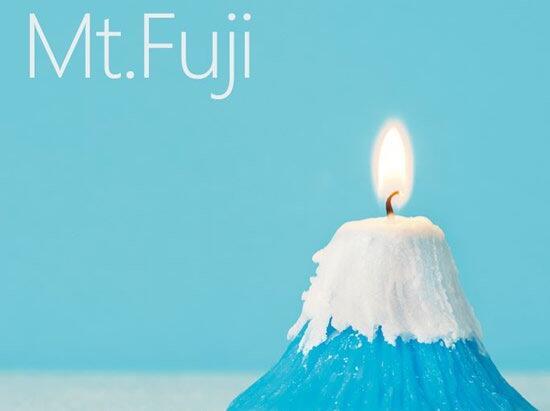 点燃后散发樱花香味的富士山蜡烛 谁不想要？