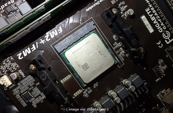 较新的FM2+接口的AMD速龙X4 860K CPU