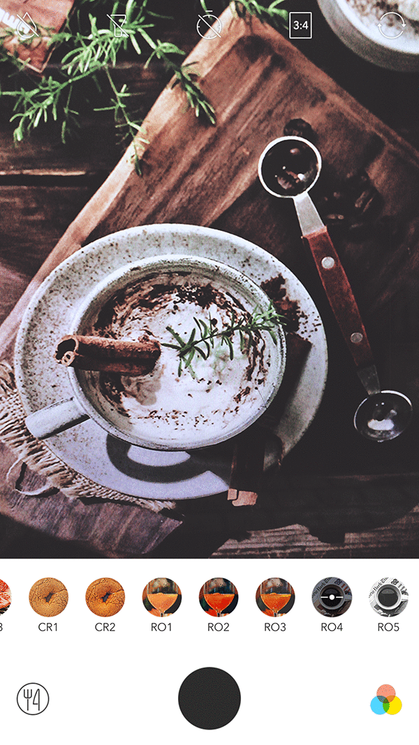 Foodie调色界面