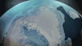 陨石撞击冰原的情景还原。来源：NASA[3]，压制：尞祡