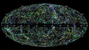 13个快速射电暴的动画示意图 | NRAO Outreach/T。 Jarrett (IPAC/Caltech); B。 Saxton, NRAO/AUI/NSF