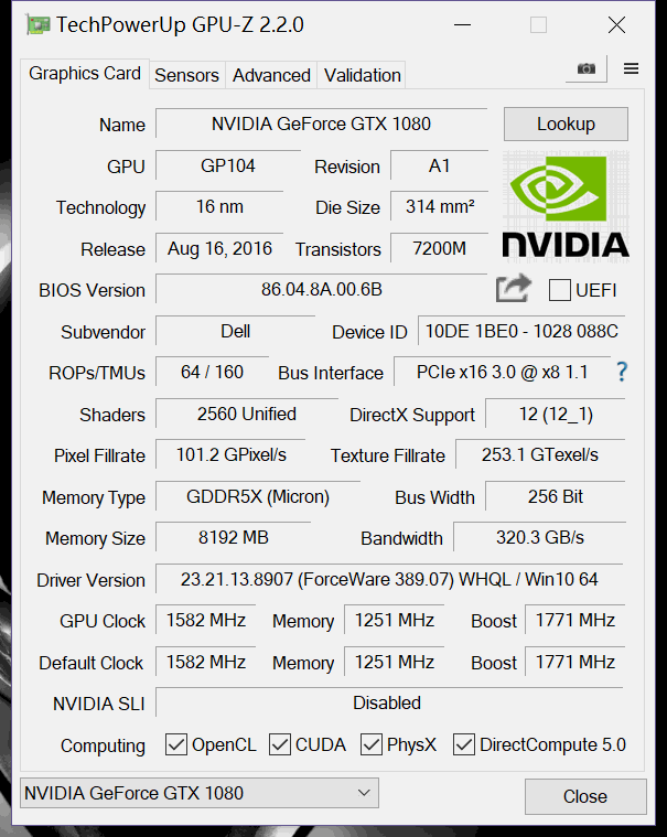GPU-Z相关信息