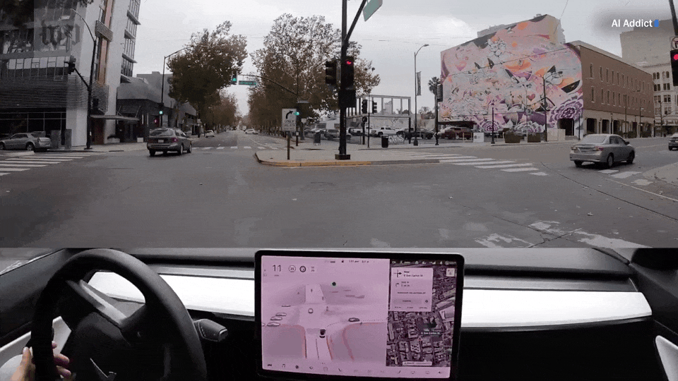 Tesla|特斯拉FSD系统测评:开上电车轨道,认不出停车标志,且差点撞上行人