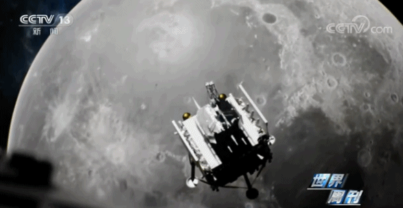 模拟动画视频：嫦5探月取土 Chang'e-5 spacecraft