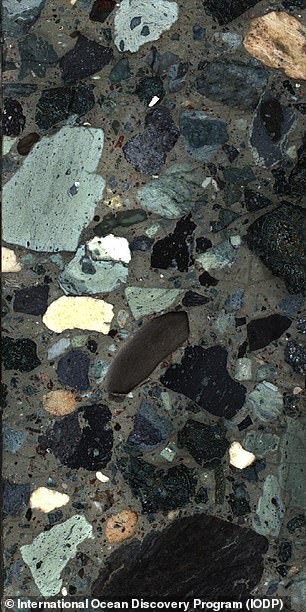 美国德克萨斯大学研究人员在6600万年前小行星撞击地球的陨坑中岩石采样，发现了花岗岩、砂岩、石灰岩和木炭。