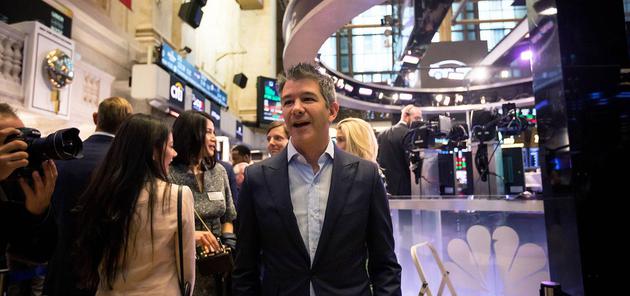 Uber联合创始人、前CEO特拉维斯•卡兰尼克(Travis Kalanick)在现场|视觉中国