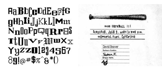 ▲ 卡雷设计的旧版 San Francisco 字体