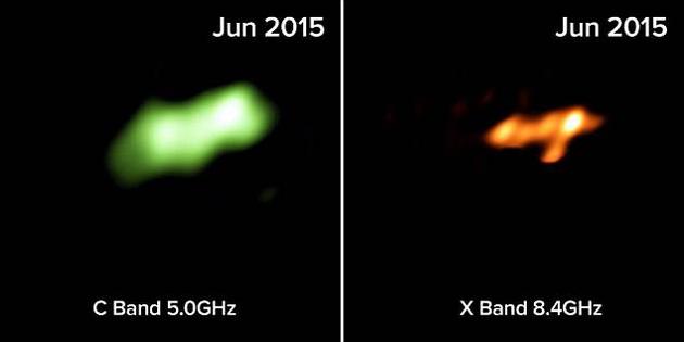 距地球1.5亿光年之外,一个巨大的黑洞正在吞噬一颗恒星。科学家成功拍下了这个比太阳大2000万倍的“庞然巨兽”向外高速喷出一股物质流的情景。